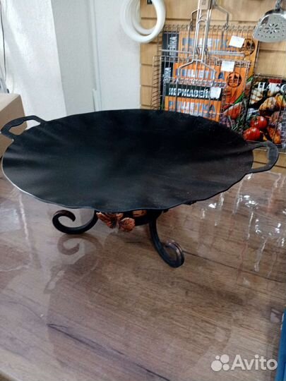 Садж из вороненой стали 35см