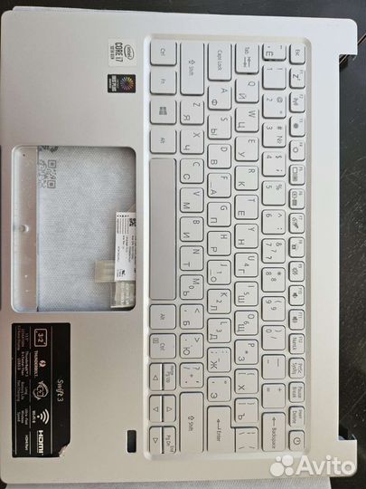 Клавиатура Топкейс Acer Swift 3 SF313-52 серебро