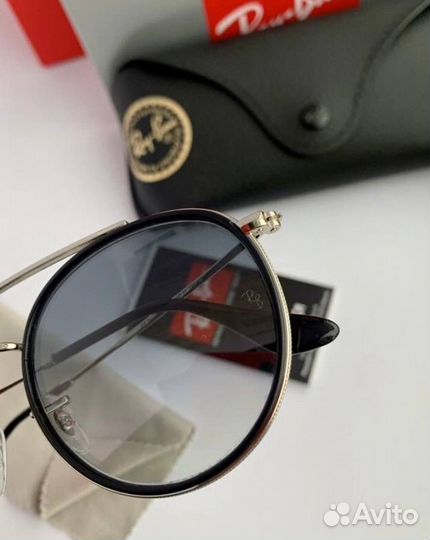 Очки ray ban round double bridge