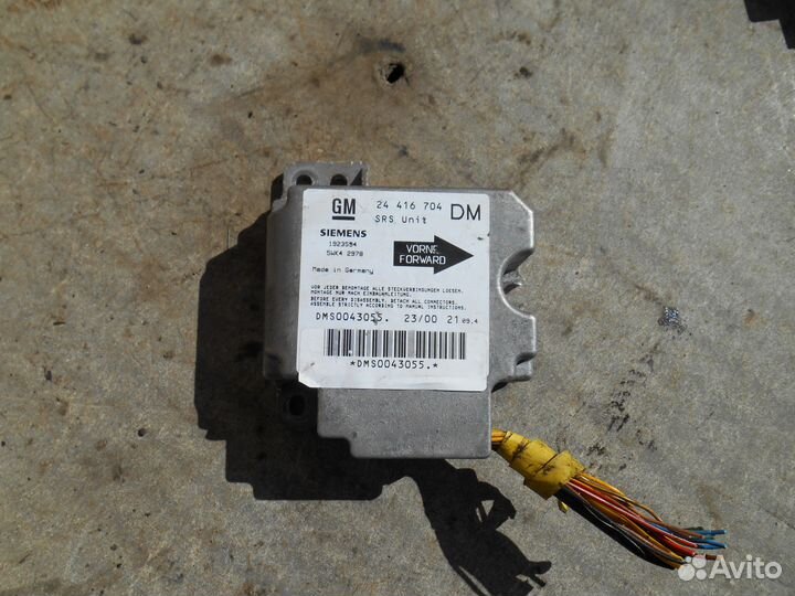 Блок управления airbag 24416704 Opel Zafira A