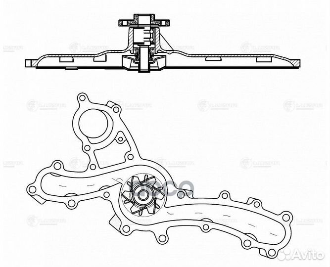 Помпа Lexus GS (05) 3.0i/3.5i LWP1931 luzar