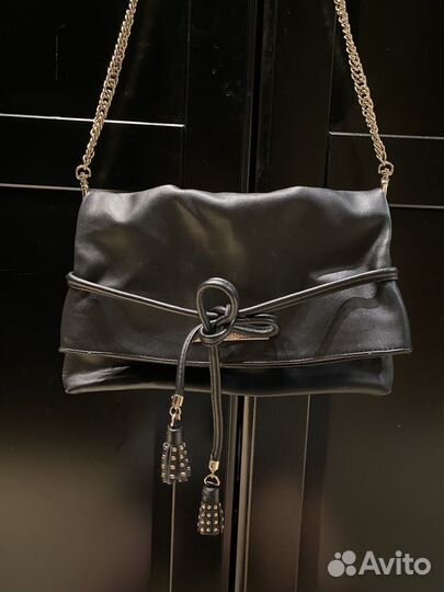 Сумка черная кожа elizabetta franchi Италия