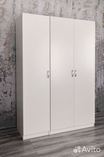 Шкаф белый распашной Классик-4