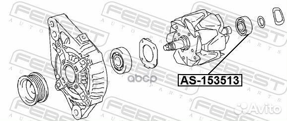 Подшипник генератора toyota cresta GX90/JZX9#/L