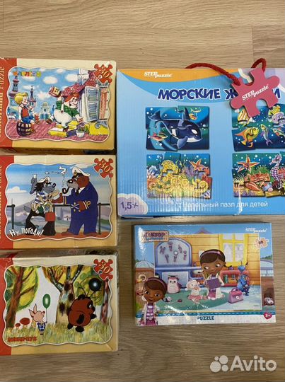 Пазлы от 1,5 до 5 лет