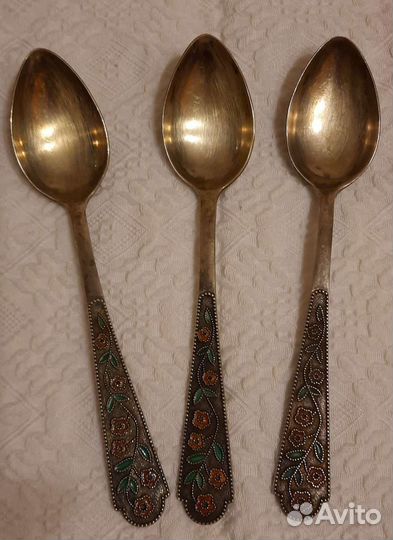 Серебряные чайные ложки СССР