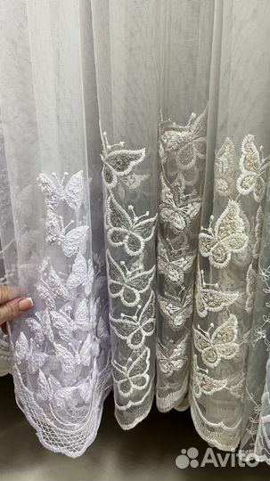 Тюль метражом. Новый. Турция