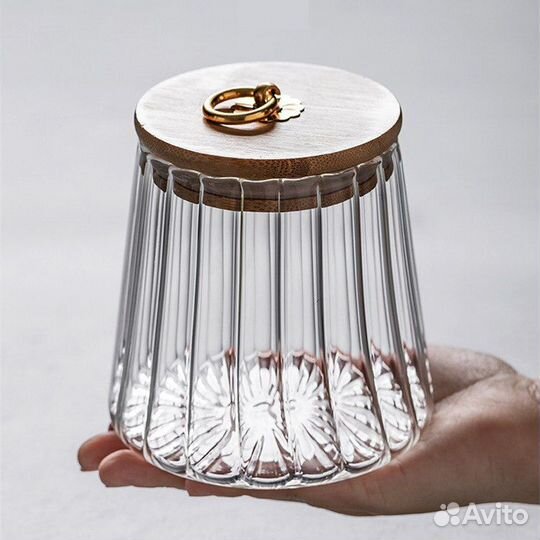 Банка емкость для хранения сыпучих продуктов, чая