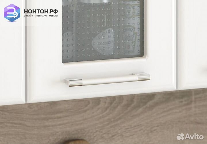 Кухня Яна 1.8 м белый / белая орхидея / лайм