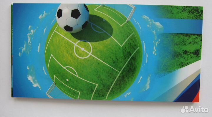 Футбол 2018 - 3 монеты банкнота Альбом