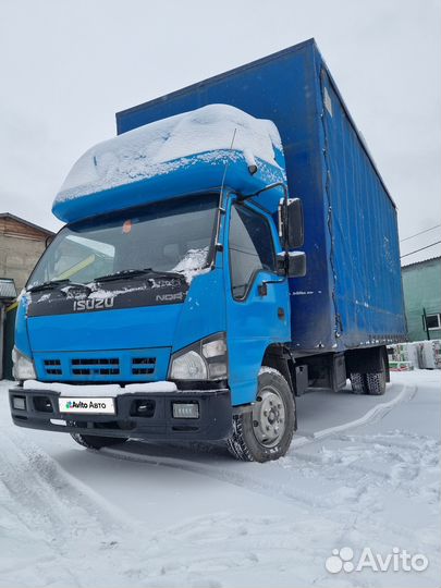 Тентованный грузовик 16 м³ Isuzu Elf (N-series), 2008