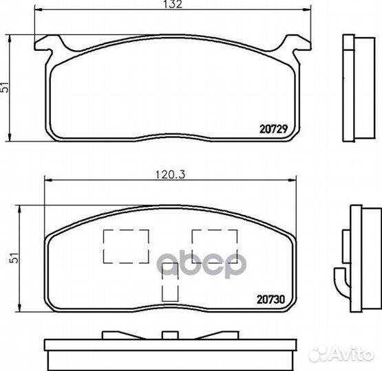Колодки тормозные дисковые Strong Ceramic пер