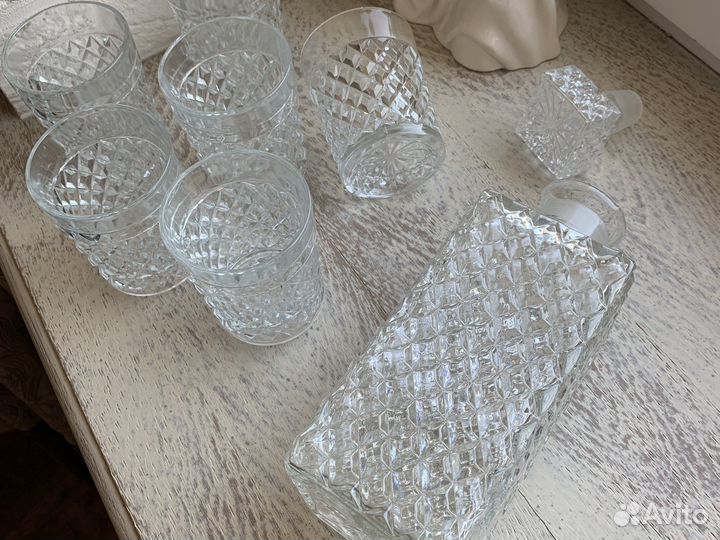 Штоф Crystal Bohemia со стаканами (6 шт)