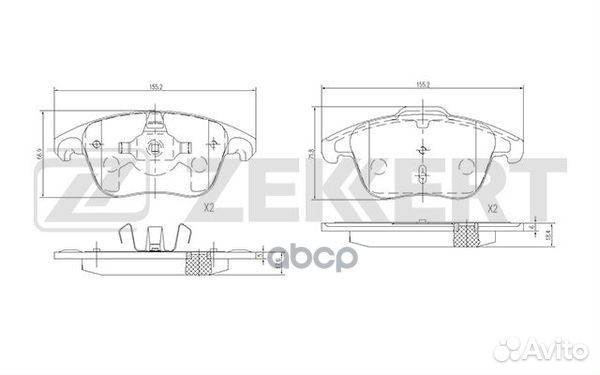 Колодки торм. диск. передн. Peugeot 3008 09- 5