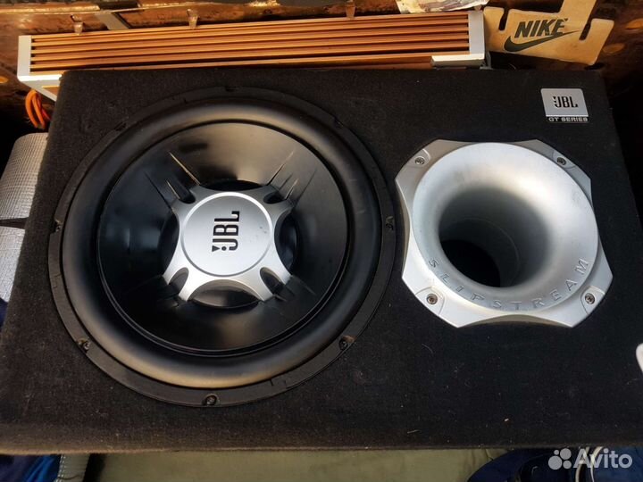 Сабвуфер JBL 1100 Вт+Усилитель DLS 4 канальный