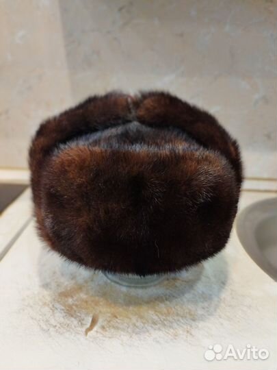 Шапка ушанка норковая 60-62