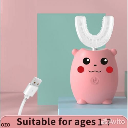 Детская умная, образная электрическая зубная щетка