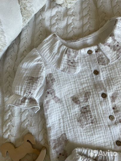 Комплект на малышку муслин