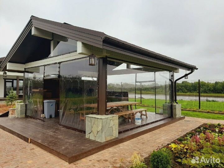 Мягкие окна для беседок, веранд