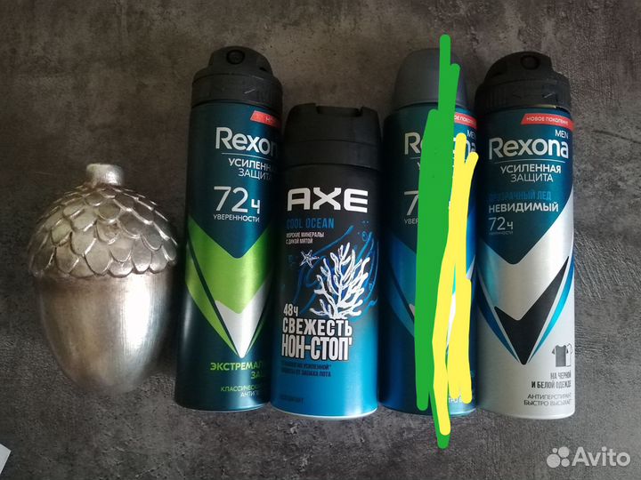 Дезодорант Rexona nivea нивея мужской Axe акс