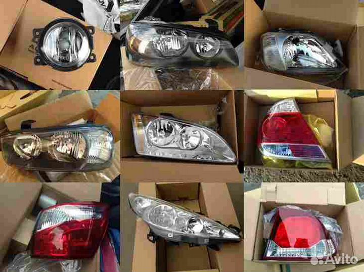 Стекло фары L для audi 80 (1986-1991)