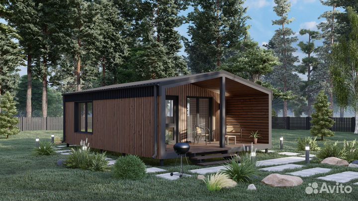Полностью готовый модульный дом 51м2