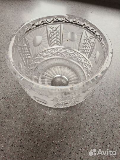 Хрустальная ваза с изюминкой СССР