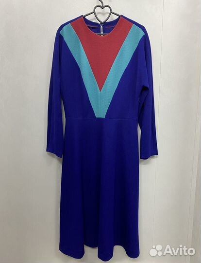 Винтажное платье СССР 44 46 48 размеры