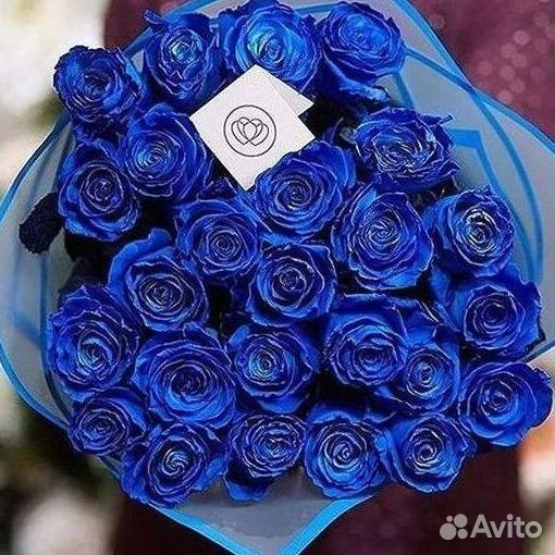 Доставка букетов и цветов. Синие розы