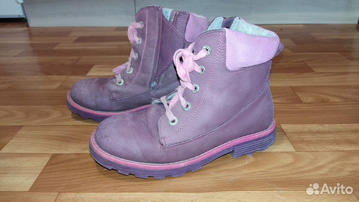 Ботинки демисезонные на девочку размер 35 котофей
