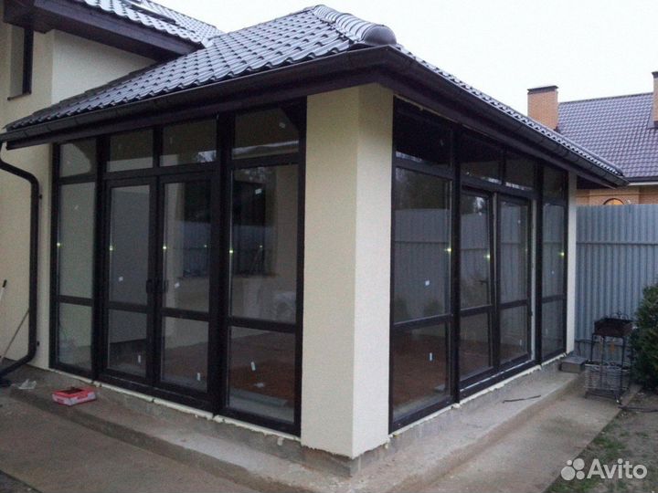 Раздвижное остекление веранды