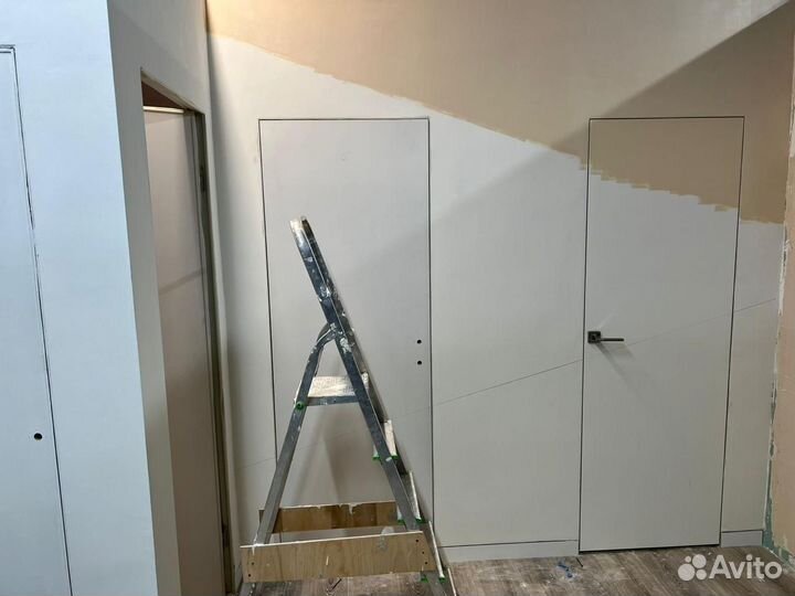 Скрытые двери под покраску