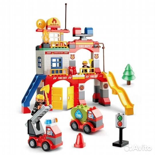 Детский конструктор Полицейский и Пожарная