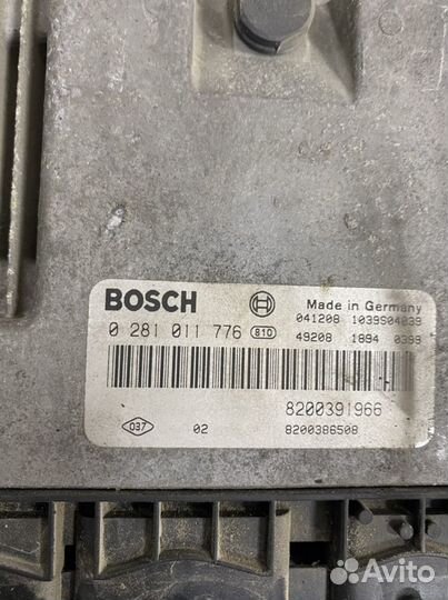 Renault scenic 2 блок управления двигателем