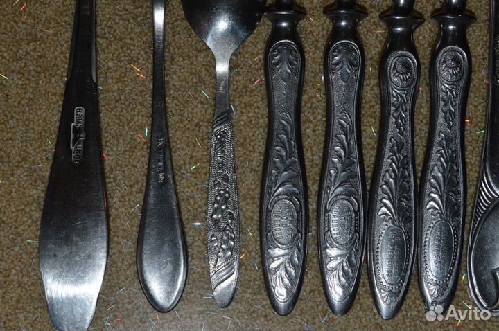 Ложки, вилки, посуда СССР