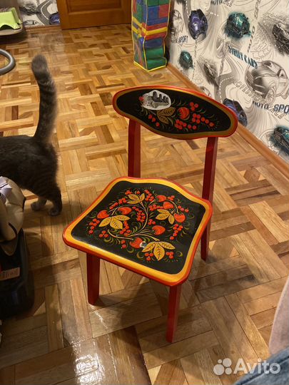 Детский стульчик хохлома