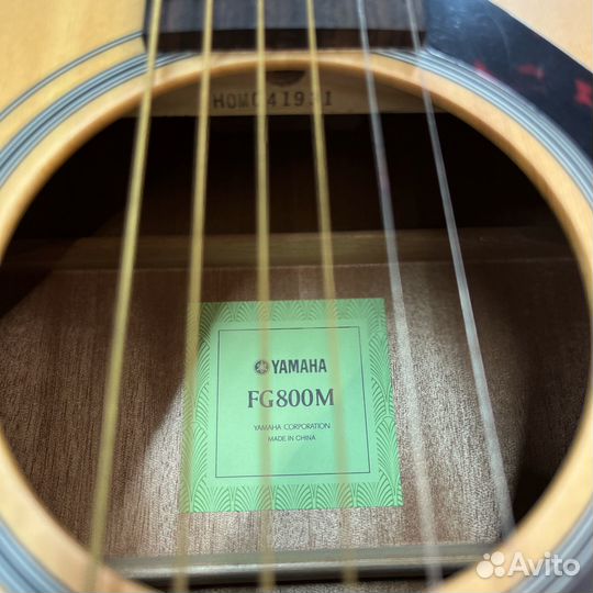 Акустическая гитара Yamaha FG800M Natural 2020's C