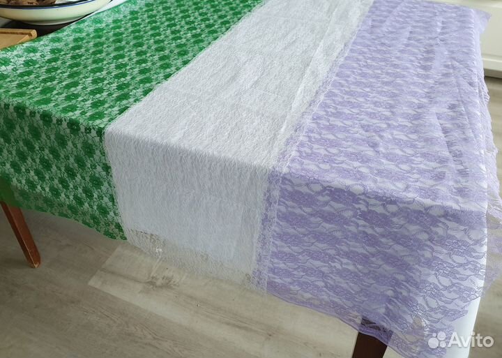 Ткань кружево для оформления, дорожки для стола