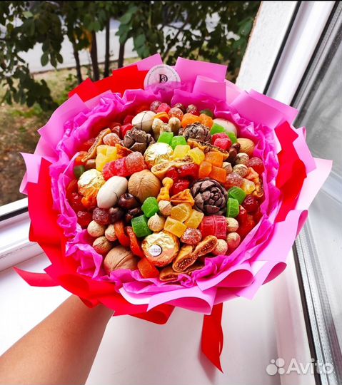 Букет из сухофруктов. Съедобный букет