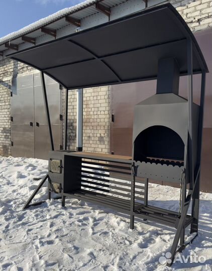 Стильный мангал лофт