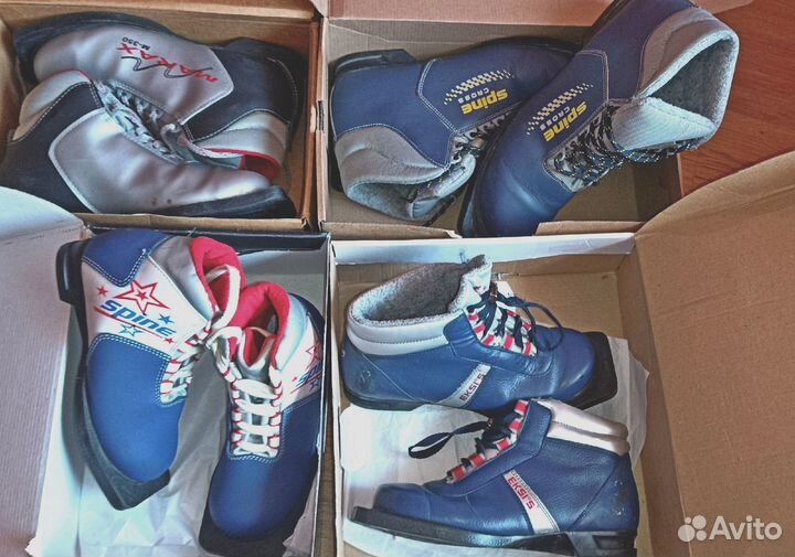 Лыжные ботинки, крепления