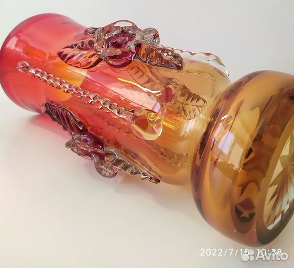 Ваза цветное стекло