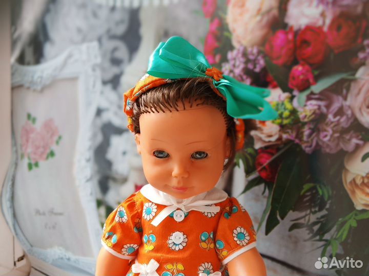 Винтажная кукла.ГДР.Клеймо