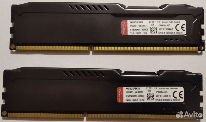 Kingston HyperX fury Black Series (HX316C10FBK2/8)