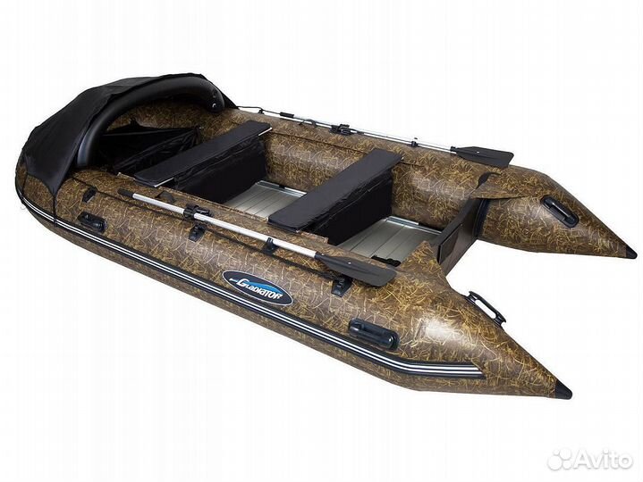Надувная лодка пвх gladiator C420AL camo С ал.пол