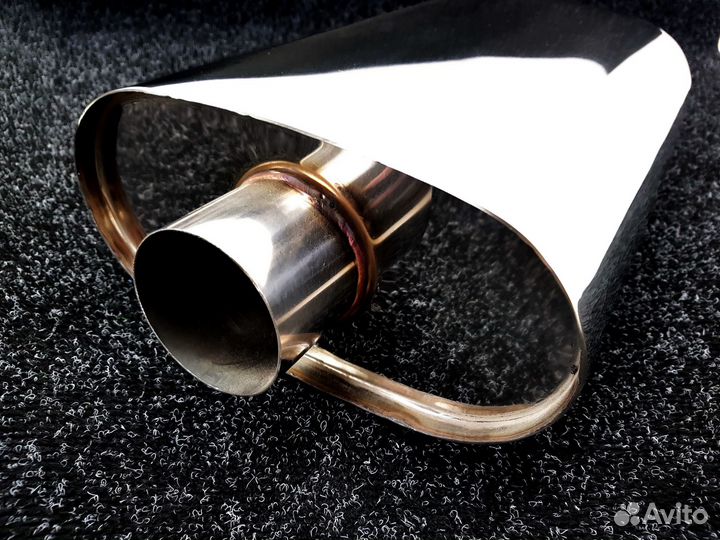 Универсальный глушитель 63мм резонатор 45см