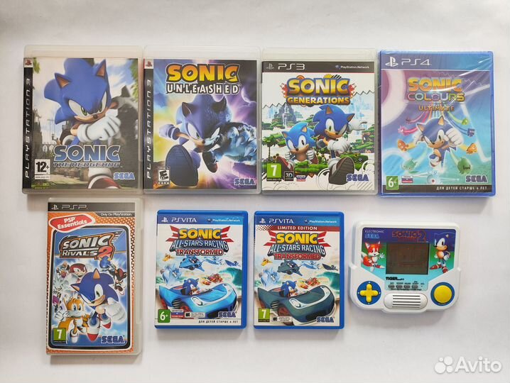 Коллекция Лицензионных Игр sega Sonic