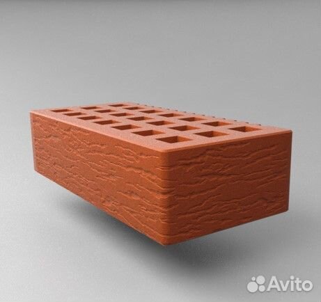 Кирпич облицовочный Красный Ольха-1
