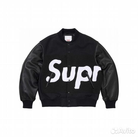 Бомбер Supreme BIG logo chenille varsity jacket