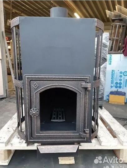 Печь банная с баком на заказ